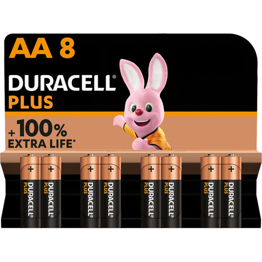 DURACELL PLUS POWER 100 PILA ALCALINA AA LR6 BLISTER*8