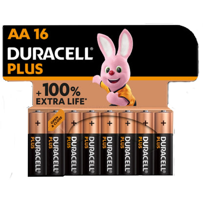 BLISTER DURACELL PLUS POWER 100 AA ALCALINA LR6*16