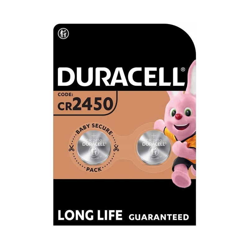 DURACELL PILA BOTON LITIO CR2450 3V BLISTER*2