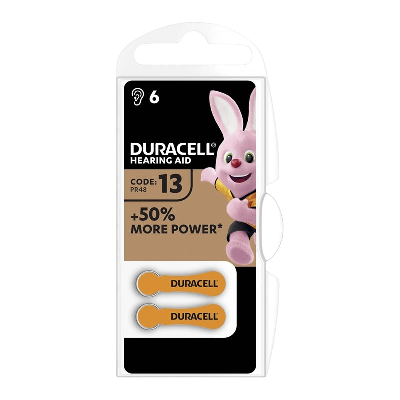BATERIA AUDITIVA DURACELL DA13 1.45V EASYTAB BLISTER*6
