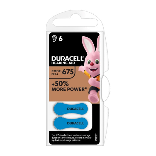 DURACELL PILA AUDIFONO DA675 1,45V EASYTAB BLISTER*6