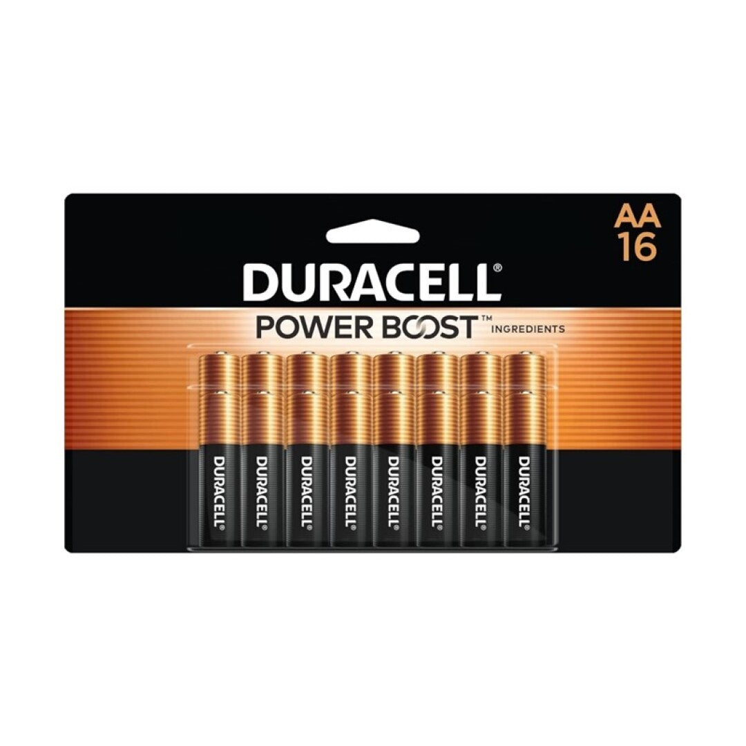 Pilhas alcalinas AA Duracell Plus Power Boost LR6 blister com 16 unidades