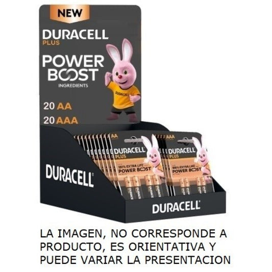 DURACELL EXPOSITOR PLUS POWER BOOST 20*AA+20*AAA BLISTER*4