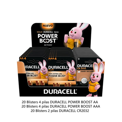 DURACELL EXPOSITOR PLUS POWER BOOST 20*AA B4+20*AAA B4+20*CR2032 B2