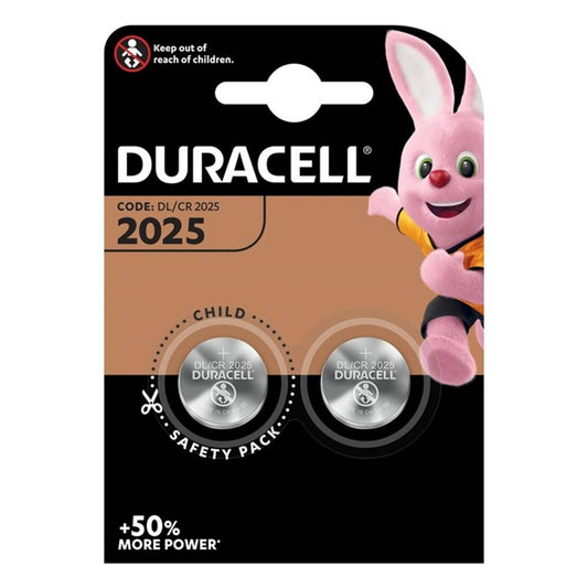 DURACELL PILA BOTON LITIO CR2025 3V BLISTER*2