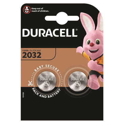 DURACELL PILA BOTON LITIO CR2032 3V BLISTER*2