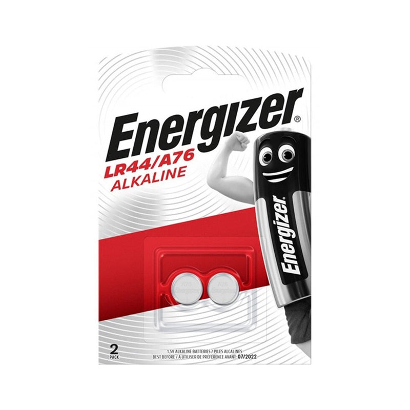 ENERGIZER ALKALINE BUTTON BATTERY LR44 1.5V BLISTER*2