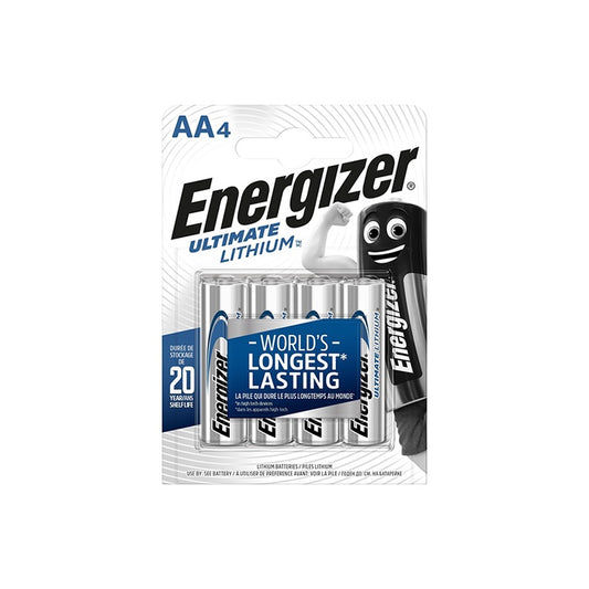 ENERGIZER ULTIMATE LITHIUM PILA LITIO AA L91 FR6 1,5V BLISTER*4