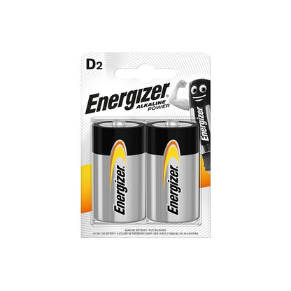 ENERGIZER ALKALINE POWER ALKALINE BATTERY D LR20 BLISTER*2