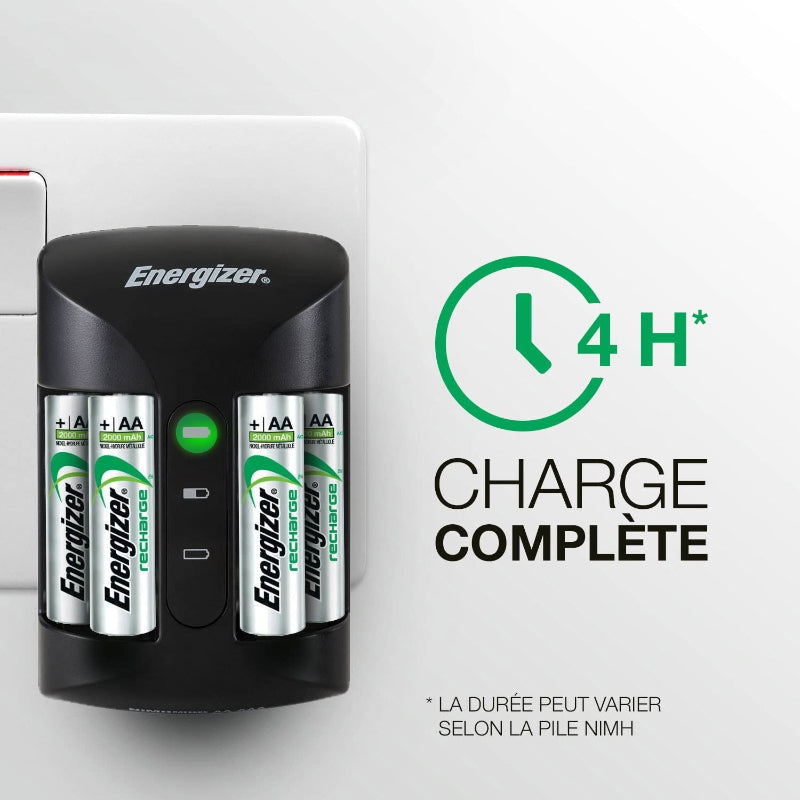 ENERGIZER CARGADOR PRO + 4xHR6 2000mAh