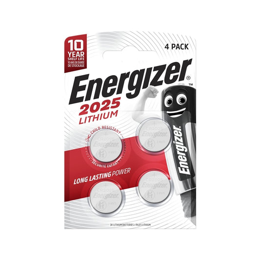 ENERGIZER PILA BOTON LITIO CR2025 3V BLISTER*4