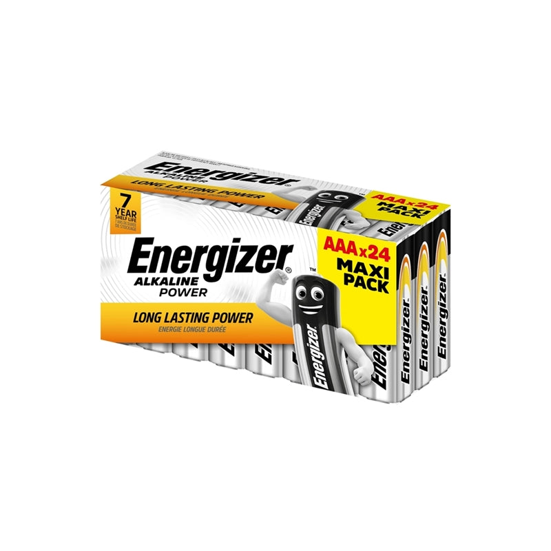 ENERGIZER ALKALINE POWER AAA LR03 PILHAS ALCALINAS CAIXA*24 (3 CAIXAS*8 BATERIAS)