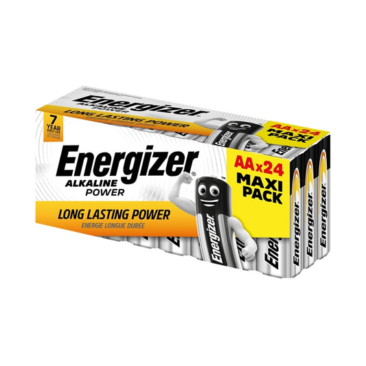 ENERGIZER ALKALINE POWER PILA ALCALINA AA LR6 CAJA*24 (3 CAJITAS*8 PILAS)