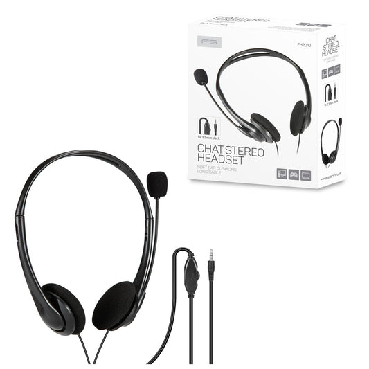 FIESTA AURICULAR + MIC PC CONTROL VOLUMEN JACK 1*3.5MM NEGRO FH2010