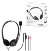 FIESTA AURICULAR + MIC PC CONTROL VOLUMEN JACK 2*3.5MM NEGRO FH2020