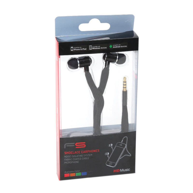 OMEGA FREESTYLE AURICULARES CORDONES FH2112 NEGRO
