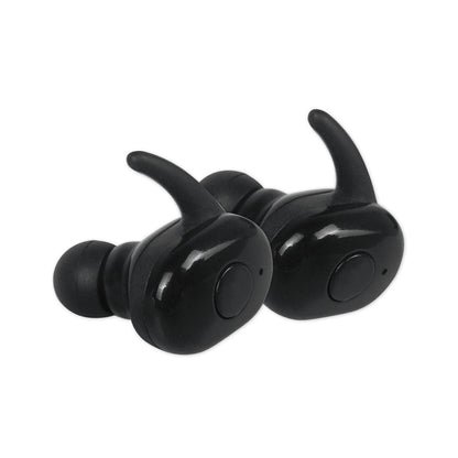 OMEGA FREESTYLE AURICULARES BLUETOOTH 5.0 + ESTUCHE CARGA CVC 6.0 ANC NEGRO