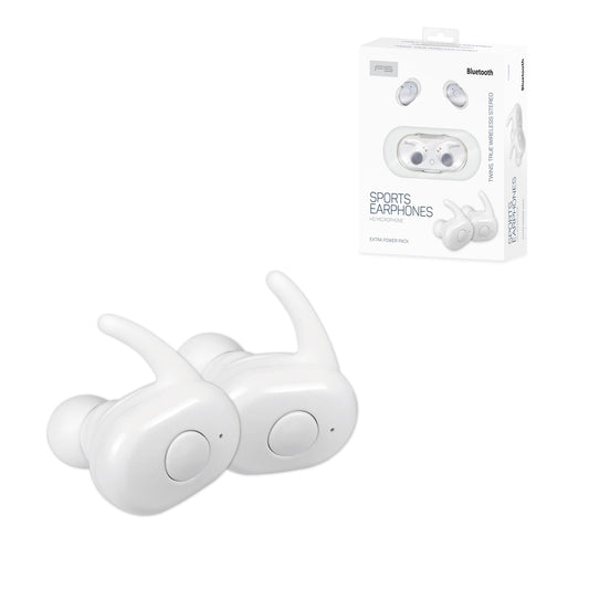 OMEGA FREESTYLE AURICULARES BLUETOOTH 5.0 + ESTUCHE CARGA CVC6.0 ANC BLANCO