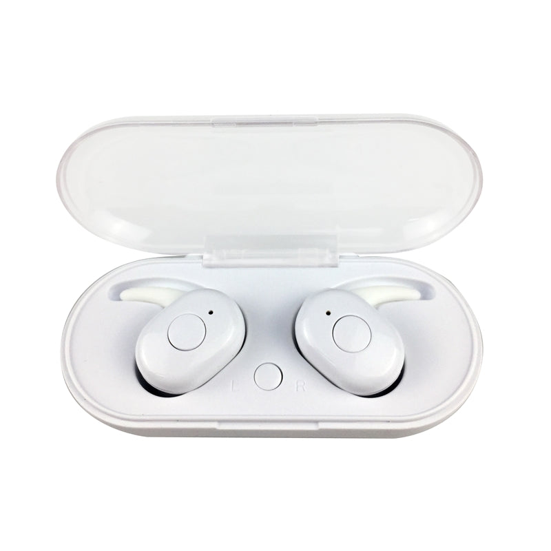 OMEGA FREESTYLE BLUETOOTH 5.0 HEADPHONES + CHARGING CASE CVC6.0 ANC WHITE