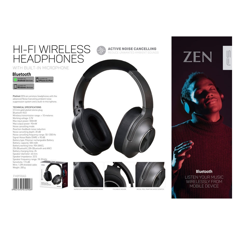 OMEGA FREESTYLE AURICULAR BLUETOOTH ZEN CANCELACION RUIDO ACTIVA