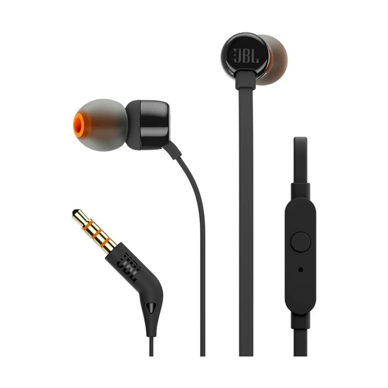 JBL AURICULARES BOTON CON MICROFONO TUNE T110 NEGRO