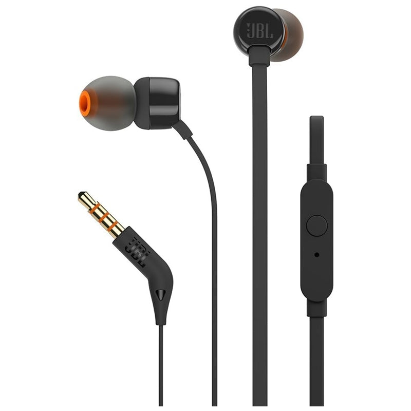 JBL AURICULARES BOTON CON MICROFONO TUNE T160 NEGRO