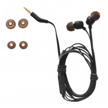 JBL AURICULARES BOTON CON MICROFONO TUNE T160 NEGRO