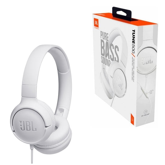 JBL AURICULARES DIADEMA CON MICROFONO TUNE T500 BLANCO