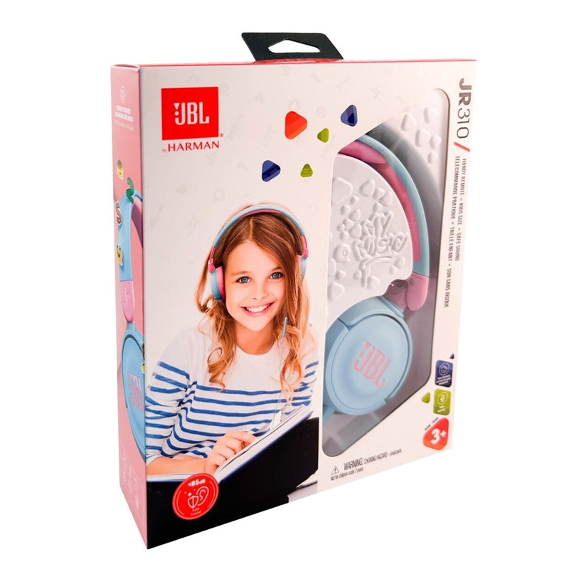 JBL AURICULARES DIADEMA JUNIOR JR310 AZUL/ROSA
