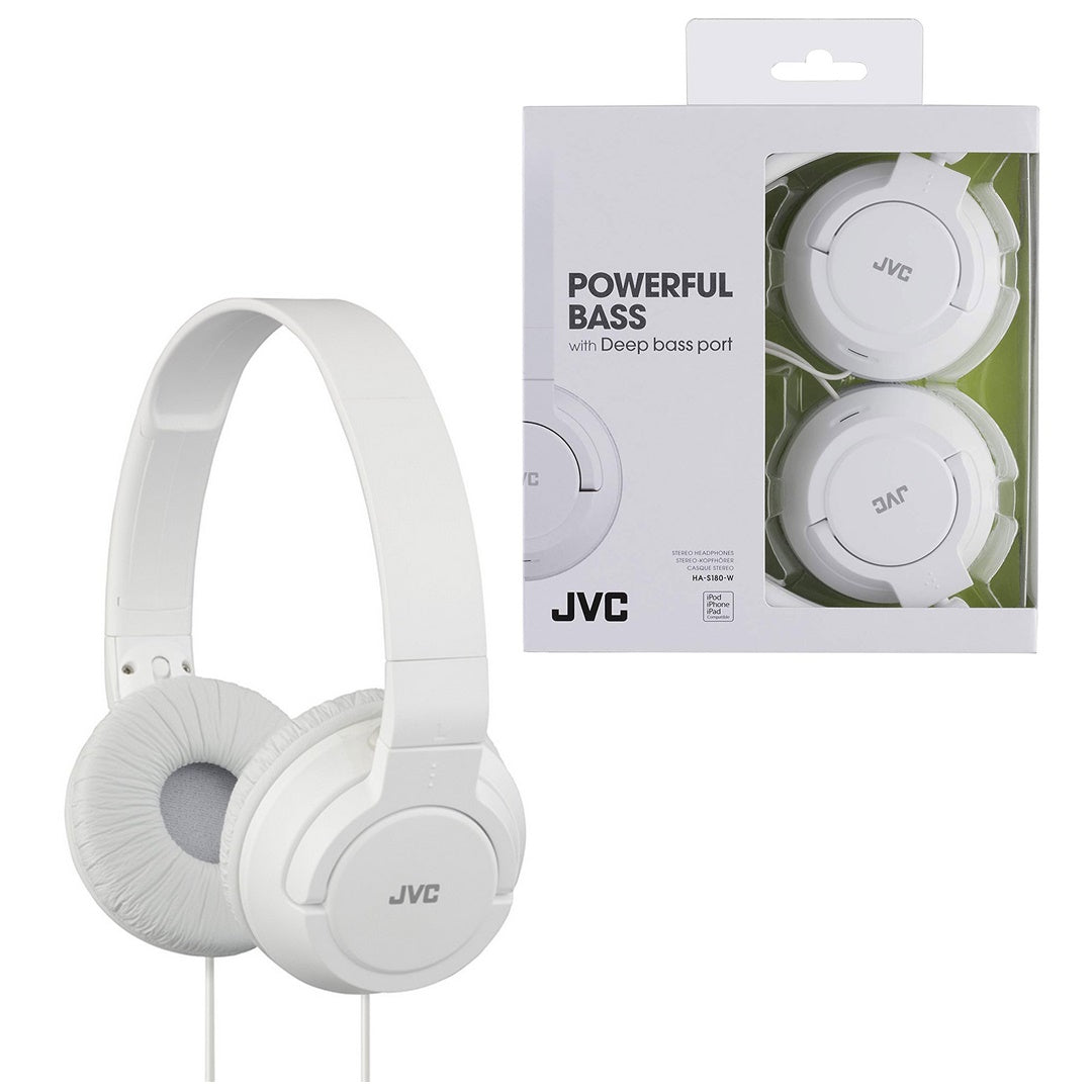 JVC HEADPHONES HA-S180 WHITE