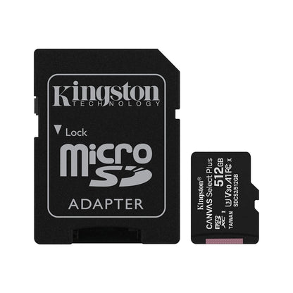 KINGSTON TARJETA microSD XC 512GB CLASE 10 + ADAPTADOR 100MB/S