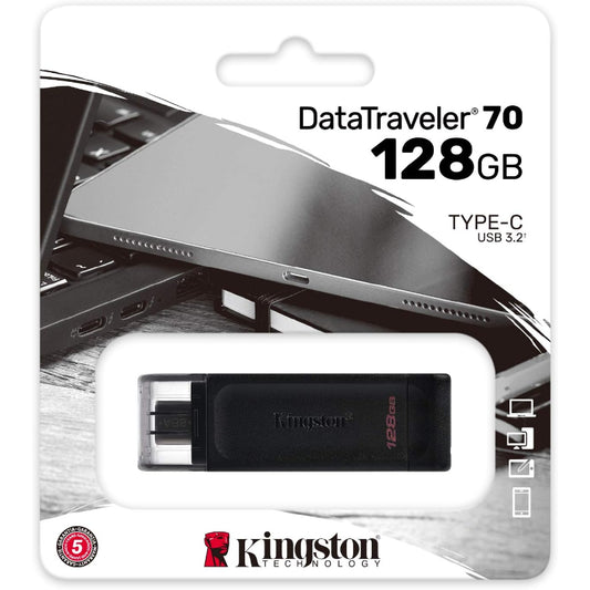 KINGSTON PENDRIVE USB-C 3.2 128GB DATA TRAVELER 70