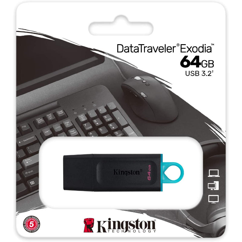 KINGSTON PENDRIVE USB 3.2 64GB DATA TRAVELER EXODIA