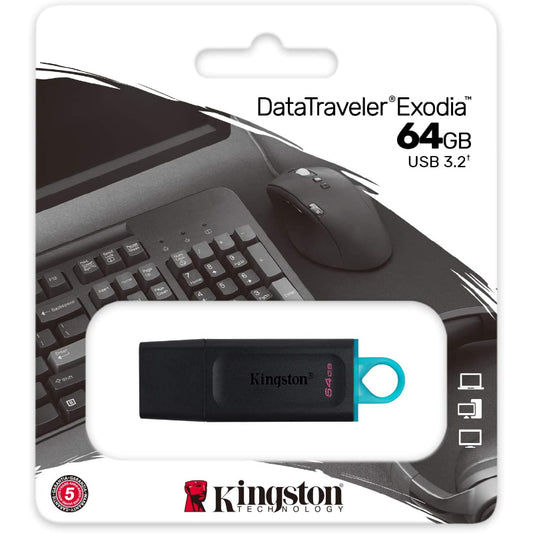KINGSTON PENDRIVE USB 3.2 64GB DATA TRAVELER EXODIA