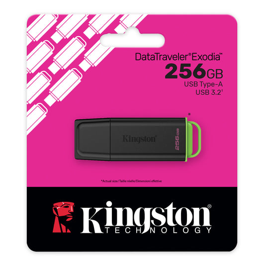 KINGSTON PENDRIVE USB 3.2 256GB DATA TRAVELER EXODIA GEN 1