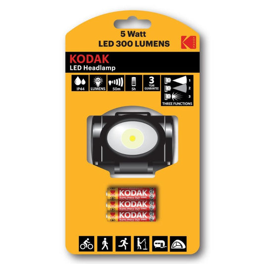 KODAK LINTERNA FRONTAL 300LM 3xAAA