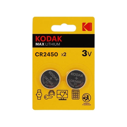 KODAK LITHIUM BUTTON BATTERY CR2450 3V BLISTER*2