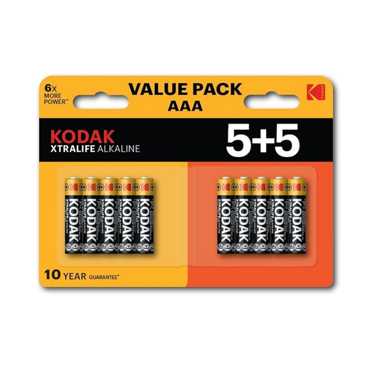 KODAK XTRALIFE PILA ALCALINA AAA LR03 BLISTER*5+5