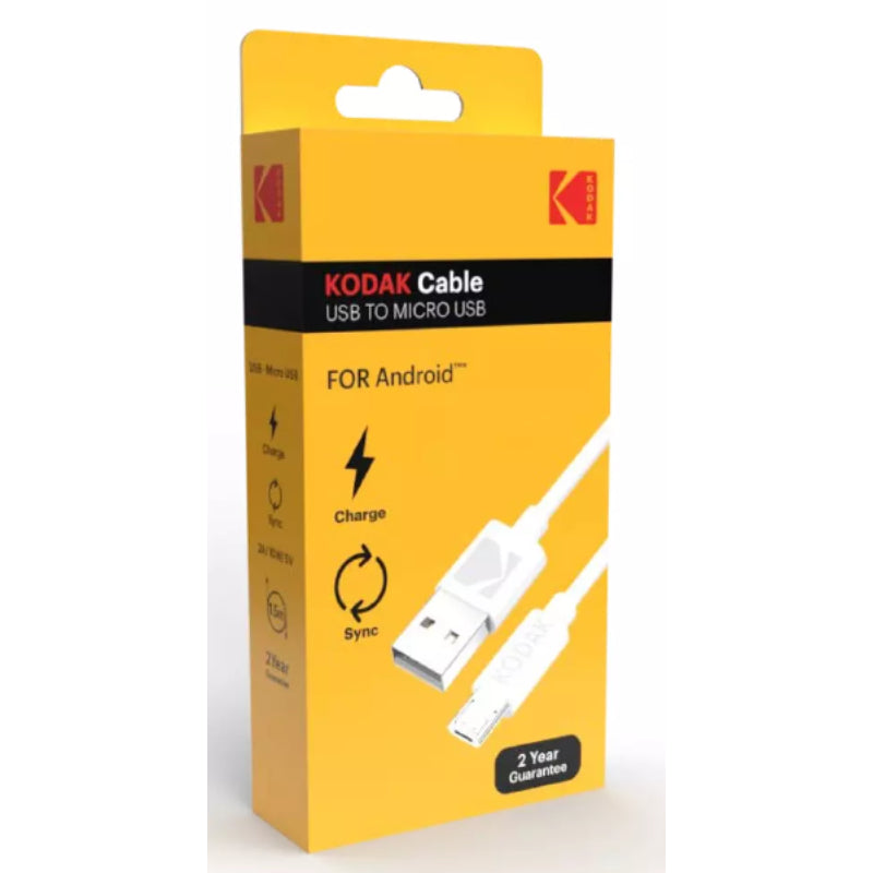 KODAK USB TO microUSB CABLE 1M WHITE BOX