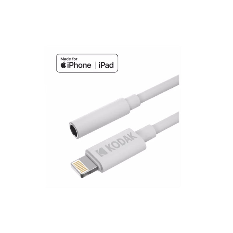 KODAK AUX TO LIGHTNING CABLE 11CM WHITE BOX