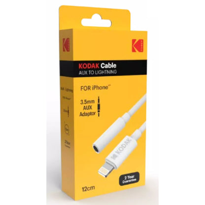 KODAK AUX TO LIGHTNING CABLE 11CM WHITE BOX