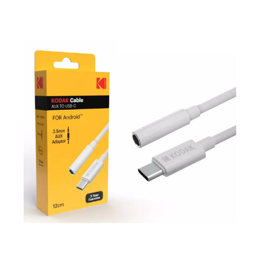 KODAK CABLE AUX A TIPO-C 11CM CAJA BLANCO