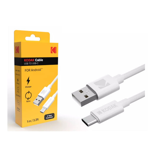 KODAK CABLE USB A TIPO-C 1M CAJA BLANCO