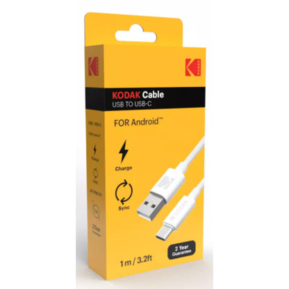KODAK CABLE USB A TIPO-C 1M CAJA BLANCO
