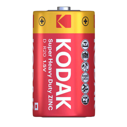 KODAK EXTRA HEAVY-DUTY SALINE BATTERY D R20 BLISTER*2