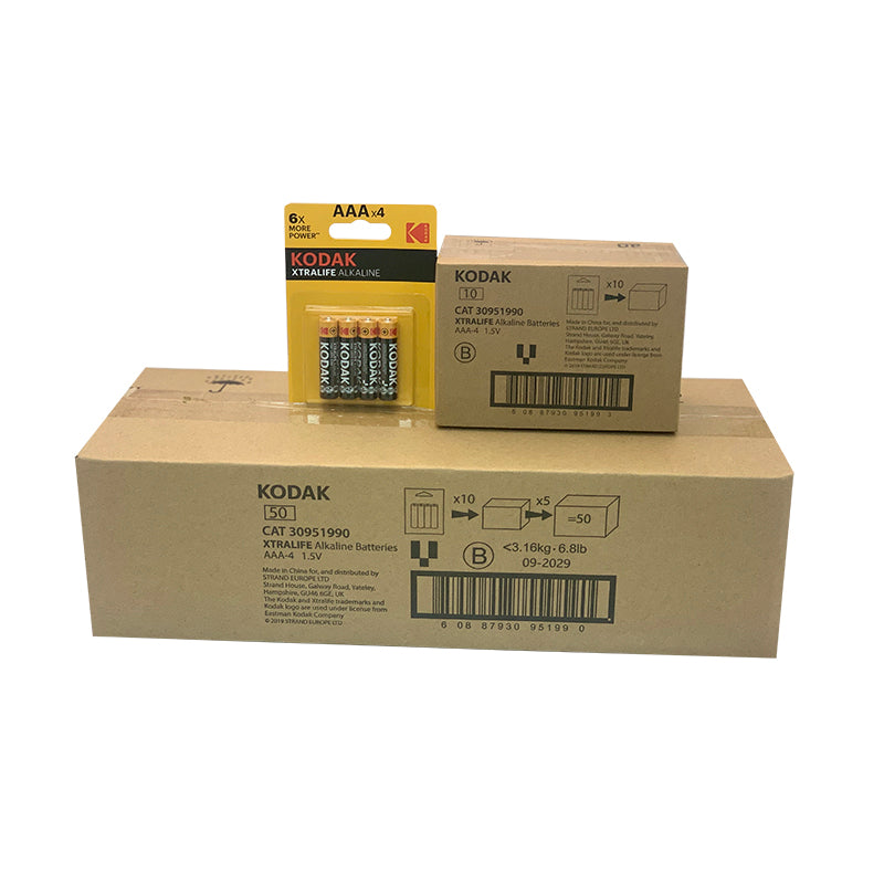 KODAK XTRALIFE AAA ALKALINE BATTERY LR03 BLISTER*4