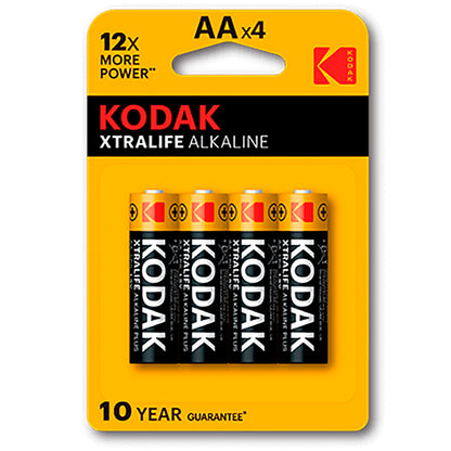 KODAK XTRALIFE AA ALKALINE BATTERY LR6 BLISTER*4