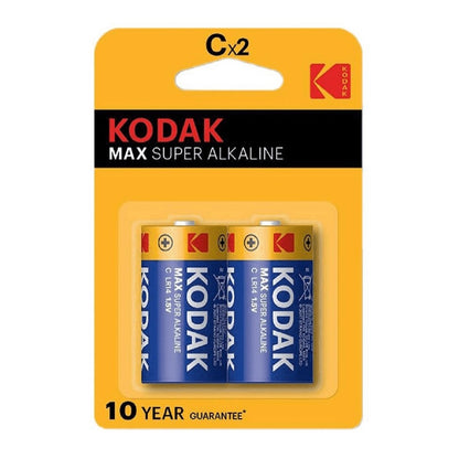 KODAK MAX PILA ALCALINA C LR14 BLISTER*2