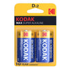 KODAK MAX PILA ALCALINA D LR20 BLISTER*2