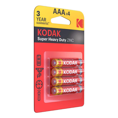 KODAK EXTRA HEAVY-DUTY AAA R03 SALINE BATTERY BLISTER*4